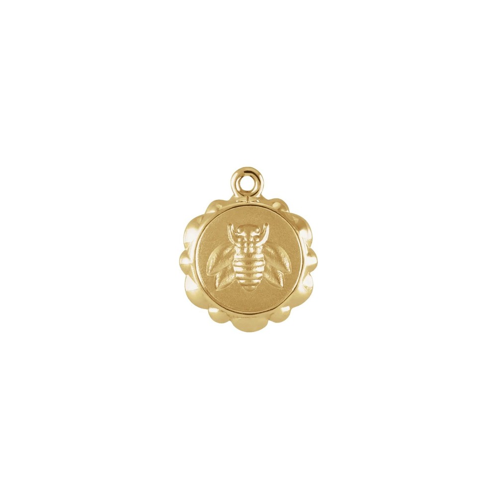 14K 18K Gold, Platinum & Silver Bee Dangle