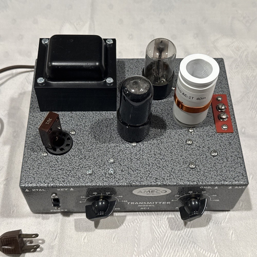 AMECO® AC-1T CW transmitter for 80m-40m -20m FINISHED REPLICA