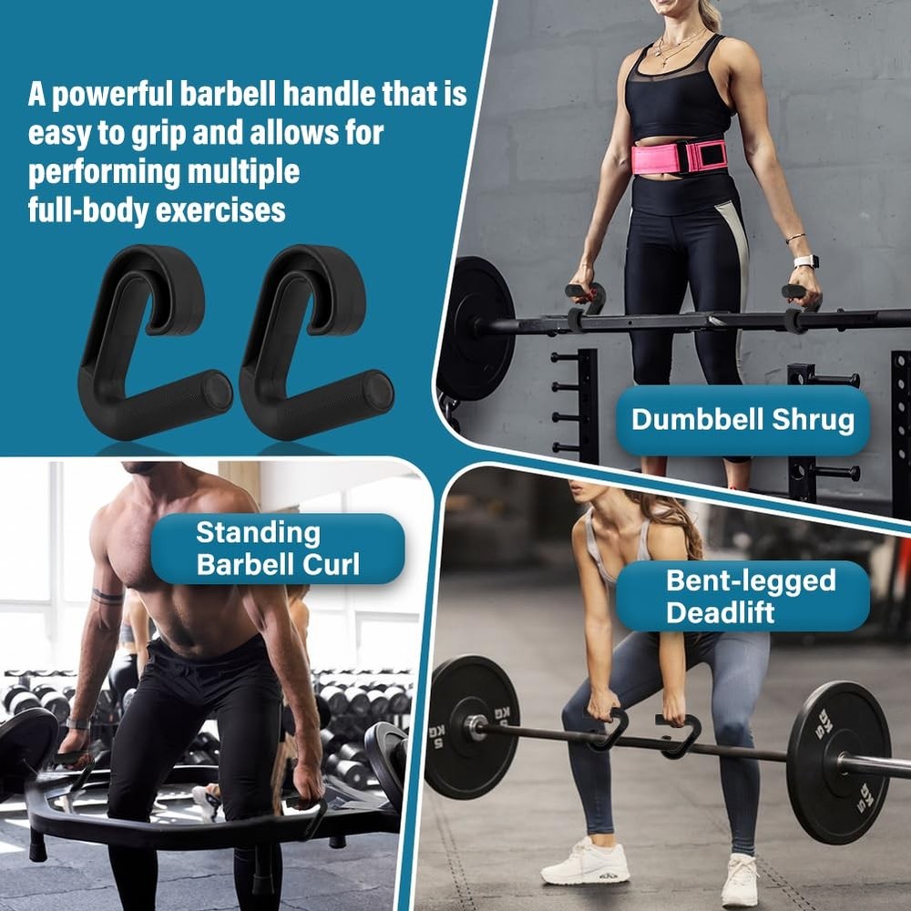 XuYelora Neutral Grip Handle Attachment for Pull-up Bars, 1 Pair Black