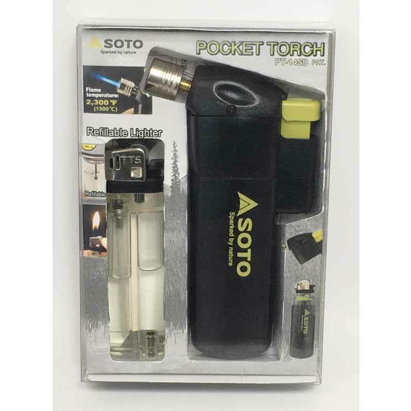 SOTO POCKET TORCH WITH REFILLABLE LIGHTER INSERT