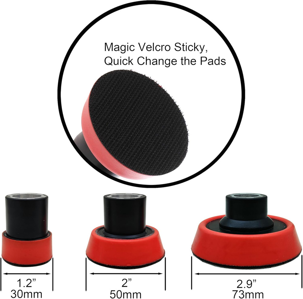 5/8"-11 Thread Angle Grinder Extension Shaft Buffer Backing Plate,3" 4" & 5.5" C