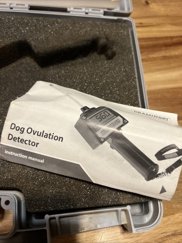 Draminski Dog Ovulation Detector ED21179 W/ Case, Manual, Data Sheet