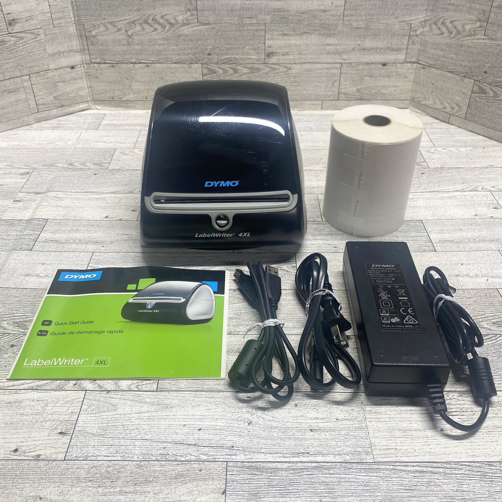 Dymo LabelWriter 4XL Thermal Label Printer - Black w/ Extra Roll Tested Working