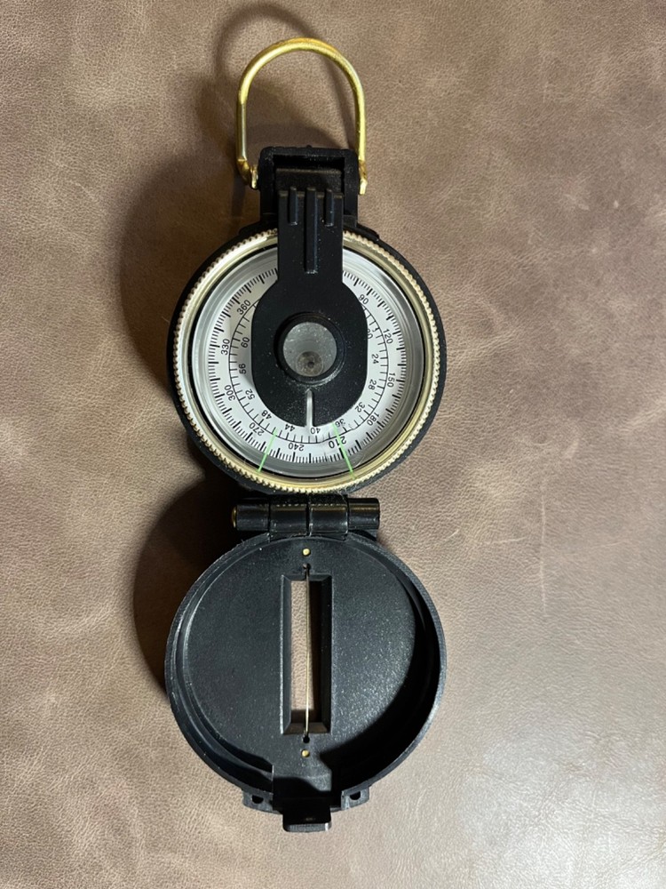 Vintage Pocket Engineer Lensatic Directional Compass