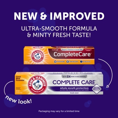 5 Pack Arm & Hammer Complete Care Toothpaste Fresh Mint 6oz Each