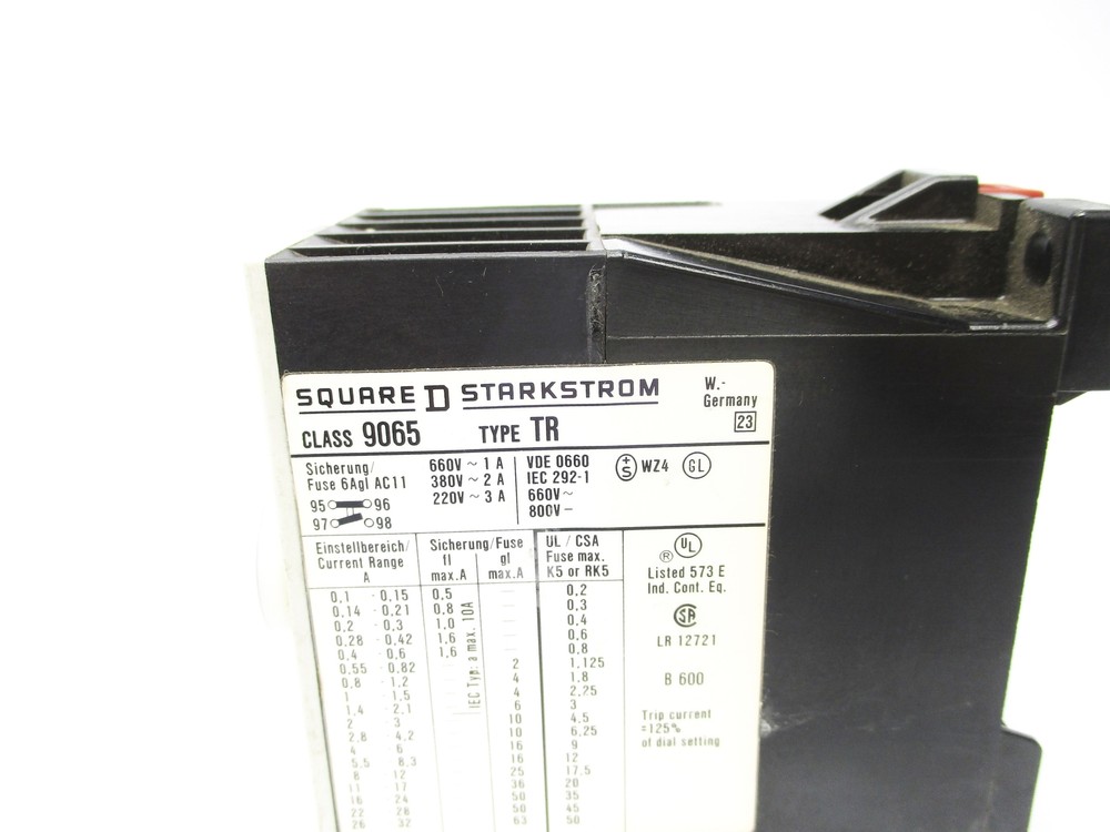 SQUARE D 9065TR1 1.2-1.5A NSNP