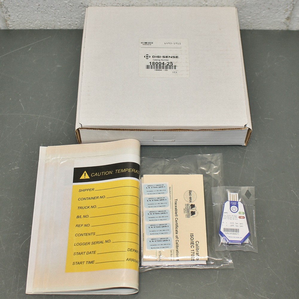 Traceable USB Temp Data Logger 6481, Single Use Thermometer, -15° C, -20° C