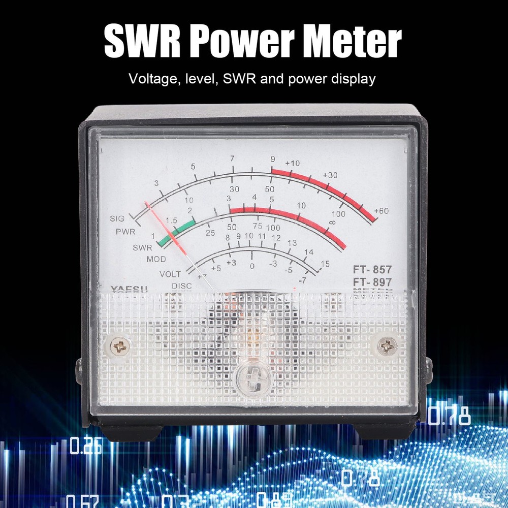 SWR Test Meter Pointer Type Power Detector Standing Ratio Meter For