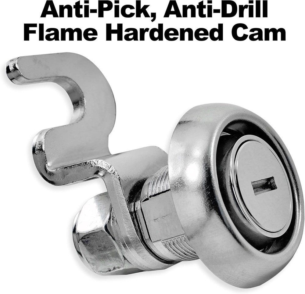 Locking Curbside Mailbox, Black Steel Construction