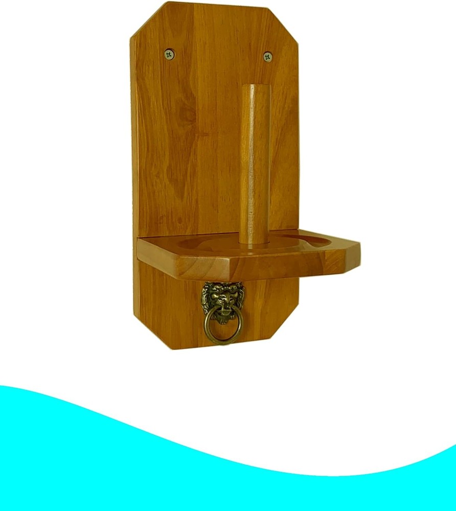Wall Mounted Hand Chalk Holder Holder, Pool Table Accessory, Solid Wooden Cone