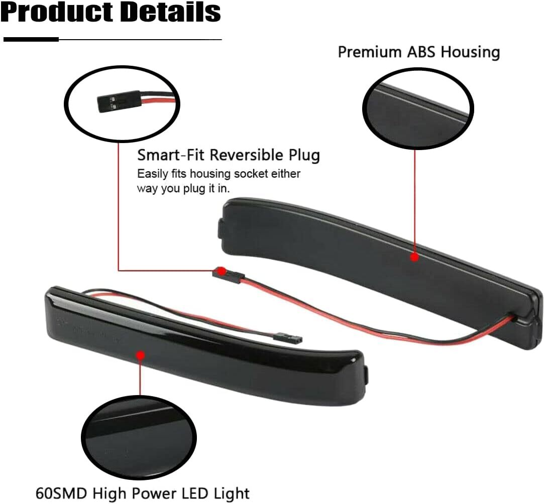 LED Side Mirror Sequential Turn Signal Light Lamp For Ford 2009-2014 F150 F-150