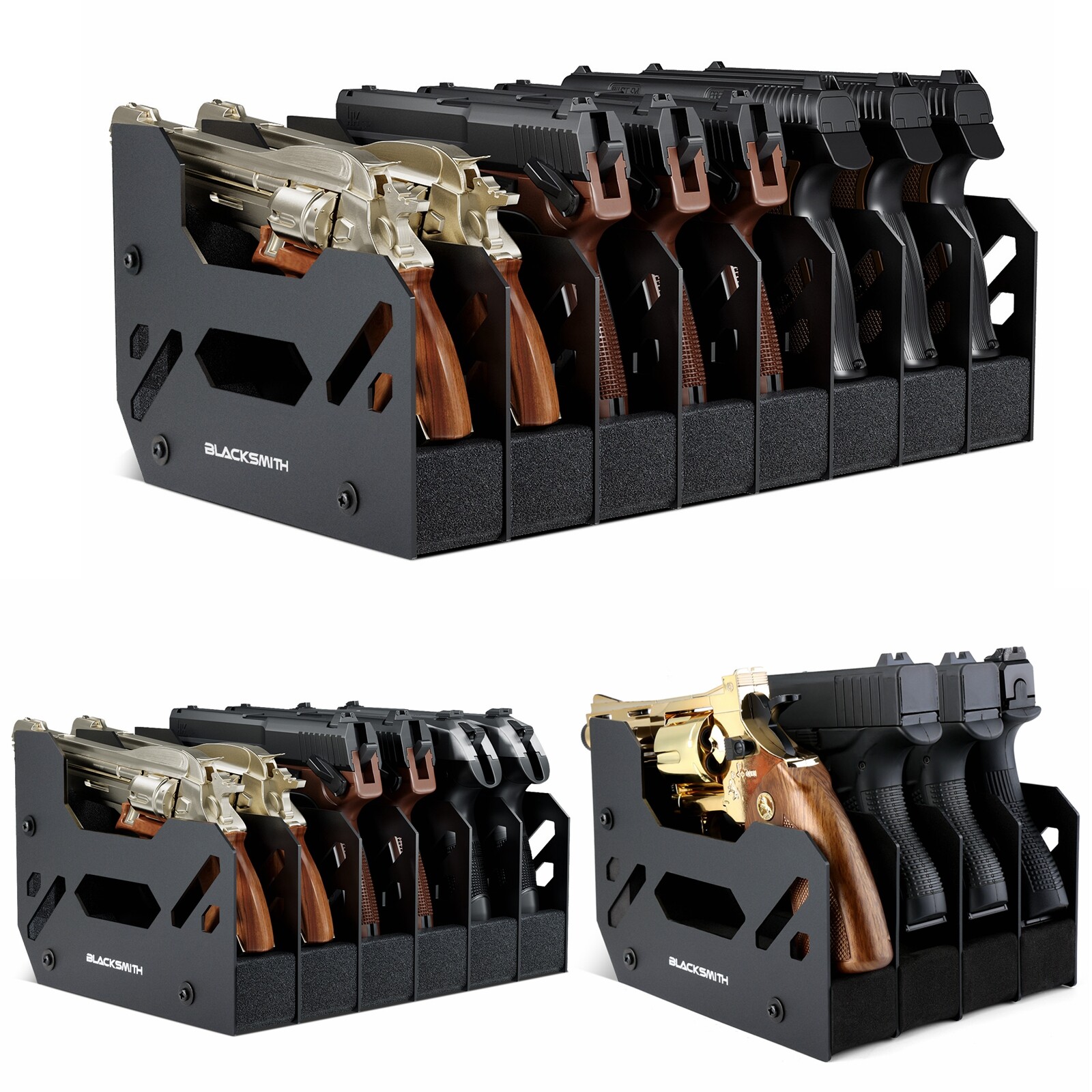 Gun Rack for Pistol Soft Foam Pistol Holder for Gun Safe Handgun Stand Organizer
