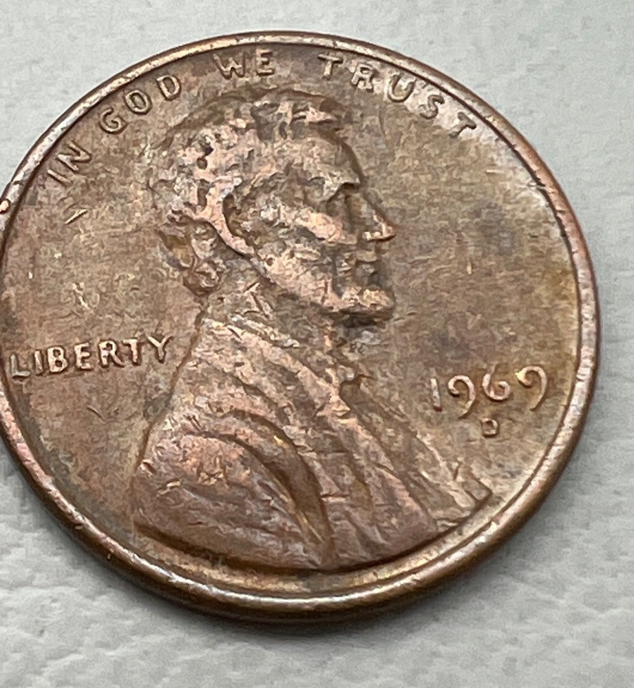 RARE 1969 D One Penny