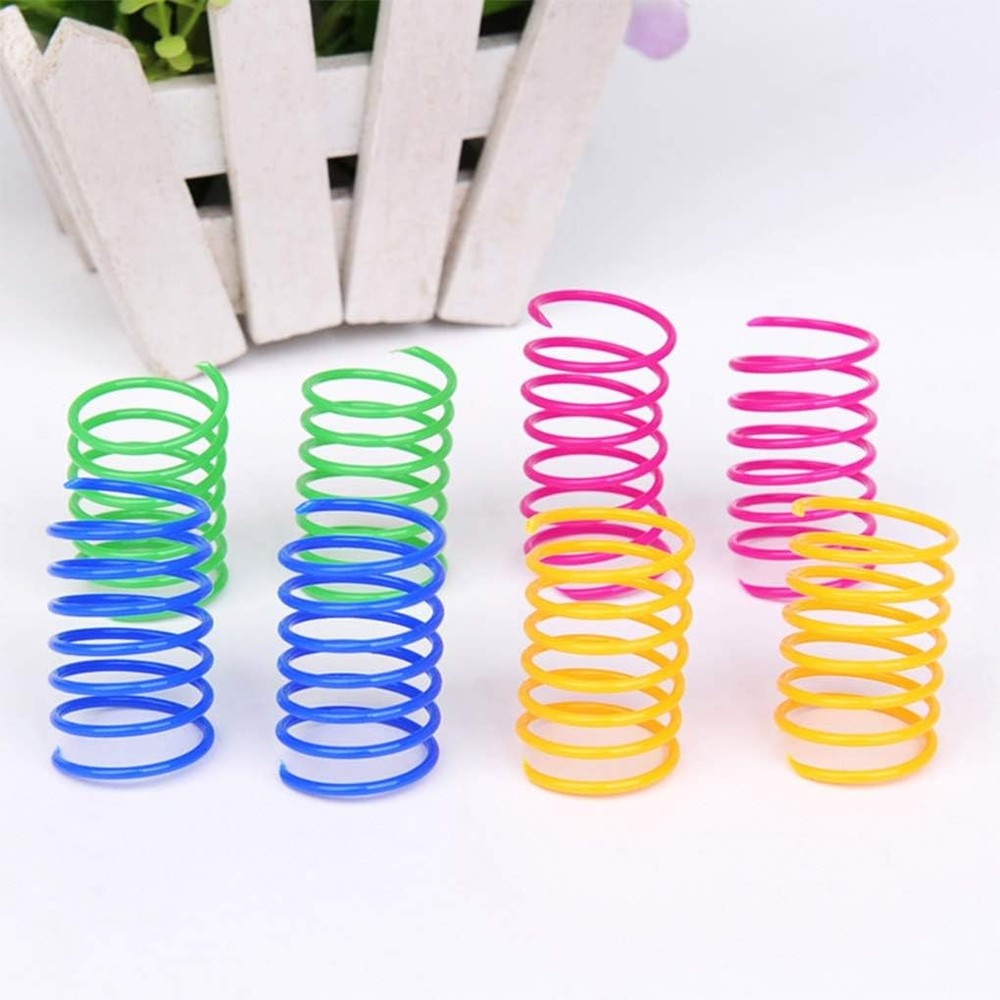 Andiker Interactive Cat Spiral Creative Spring Toy to Kill Time Multi-colored