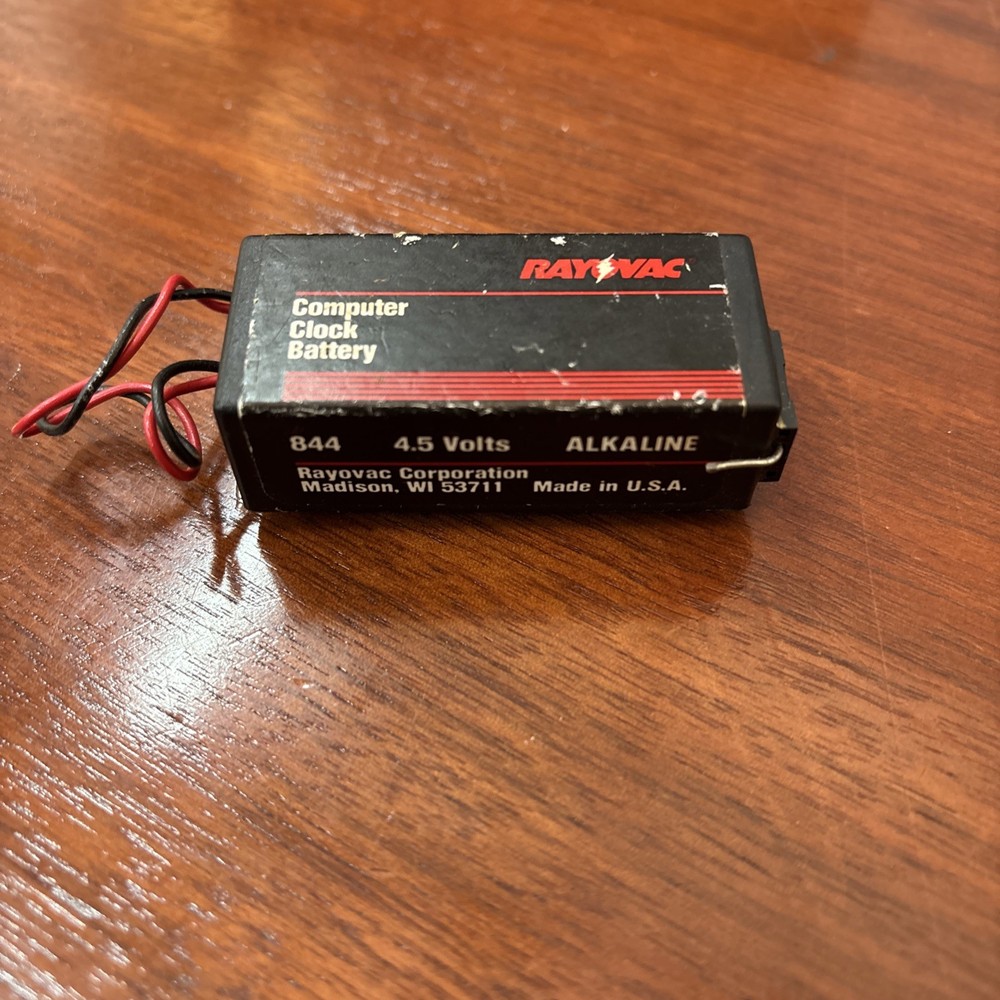 Rayovac Computer Clock Battery 844 4.5V Alkaline ***Untested