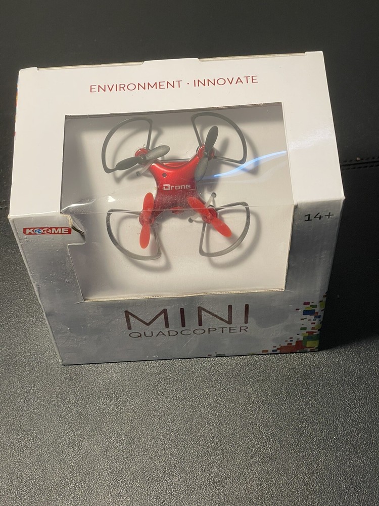 KOO ME Mini Quadcopter Red Remote Control NIB