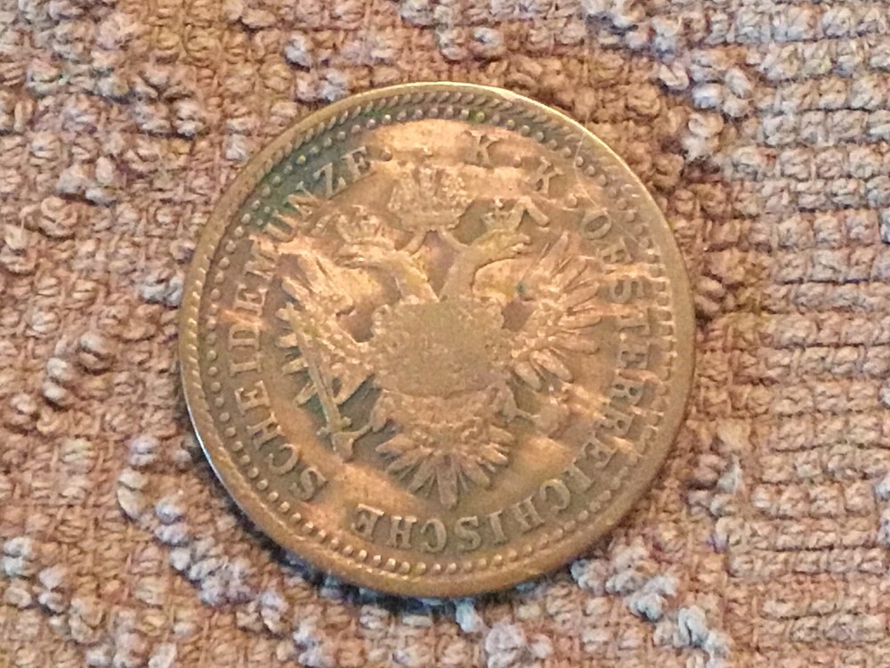 1851 A 1 Kreuzer AUSTRIAN with double-headed eagle Uncertified