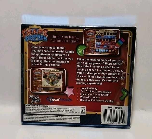 Real Arcade Shape Shifter PC CD ROM Game 2006 Win XP 5980