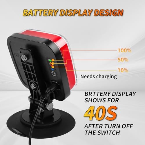 Wireless Trailer Lights Kit with Adjustable Adjustable Wireless Magnetic