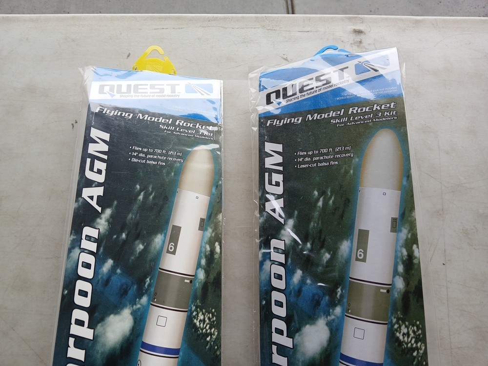 Quest Harpoon AGM #3008 Flying Model Rocket Kit. NEW!