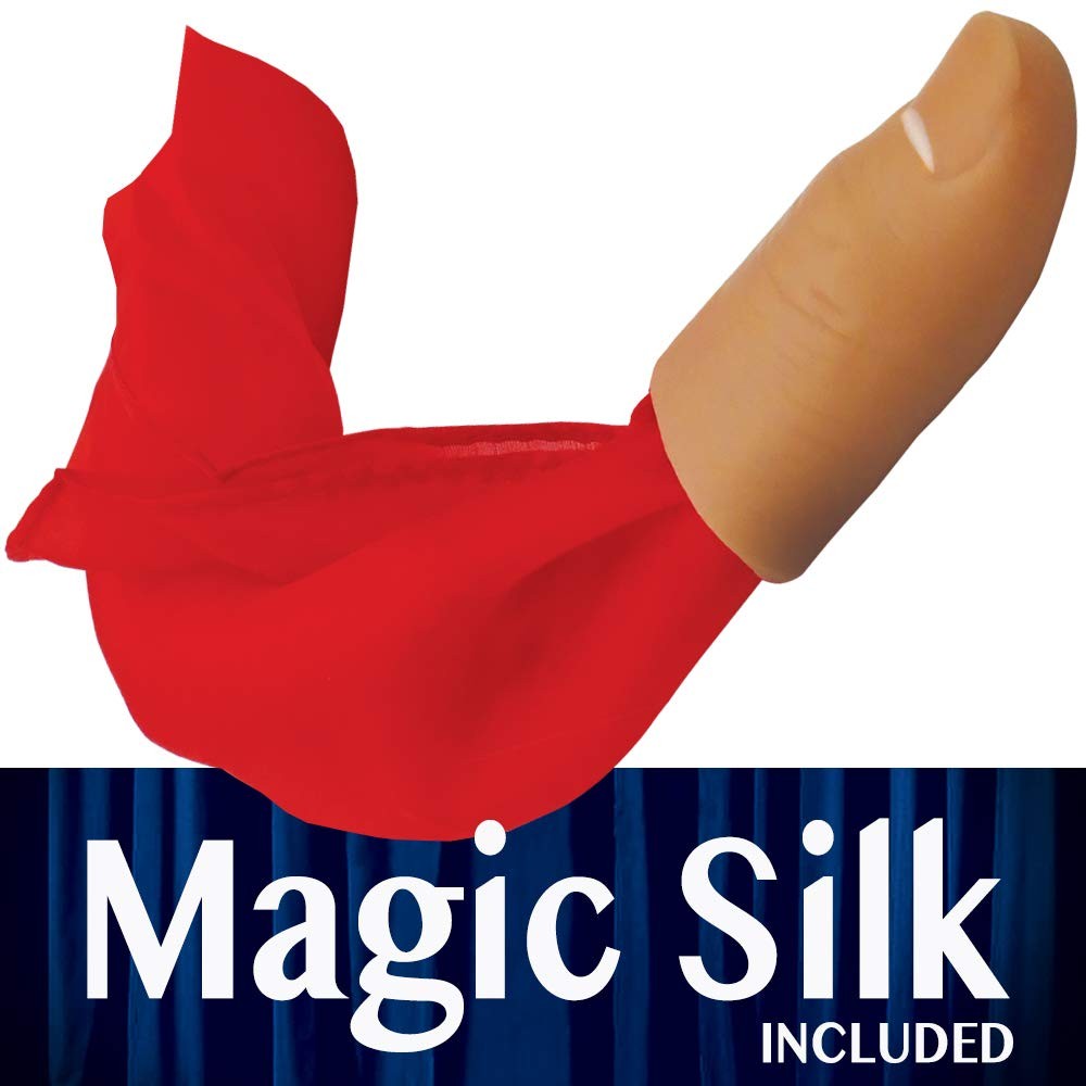 Trick Thumb Tip with Red Silk - Reality Thumbtip Edition