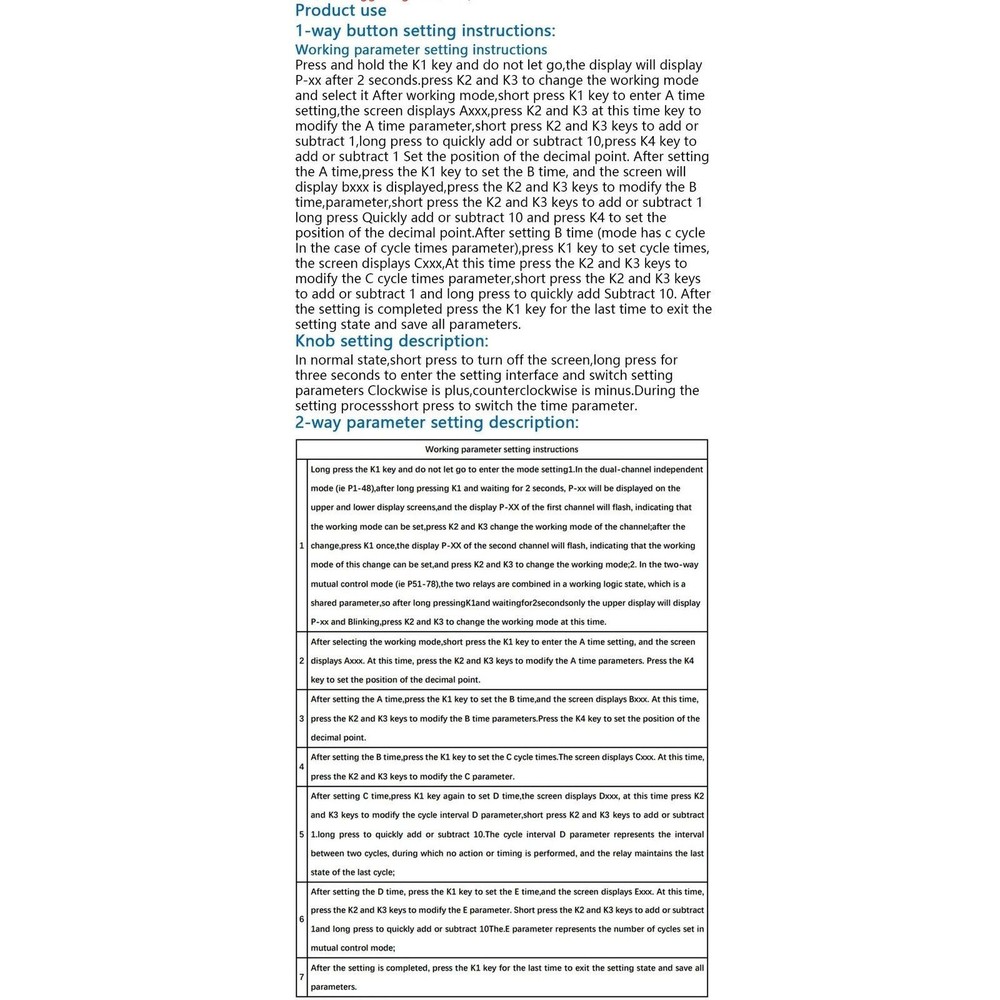 12V 10A Programmable Timer Relay Module Dual Channel 32 Mode Delay Controller