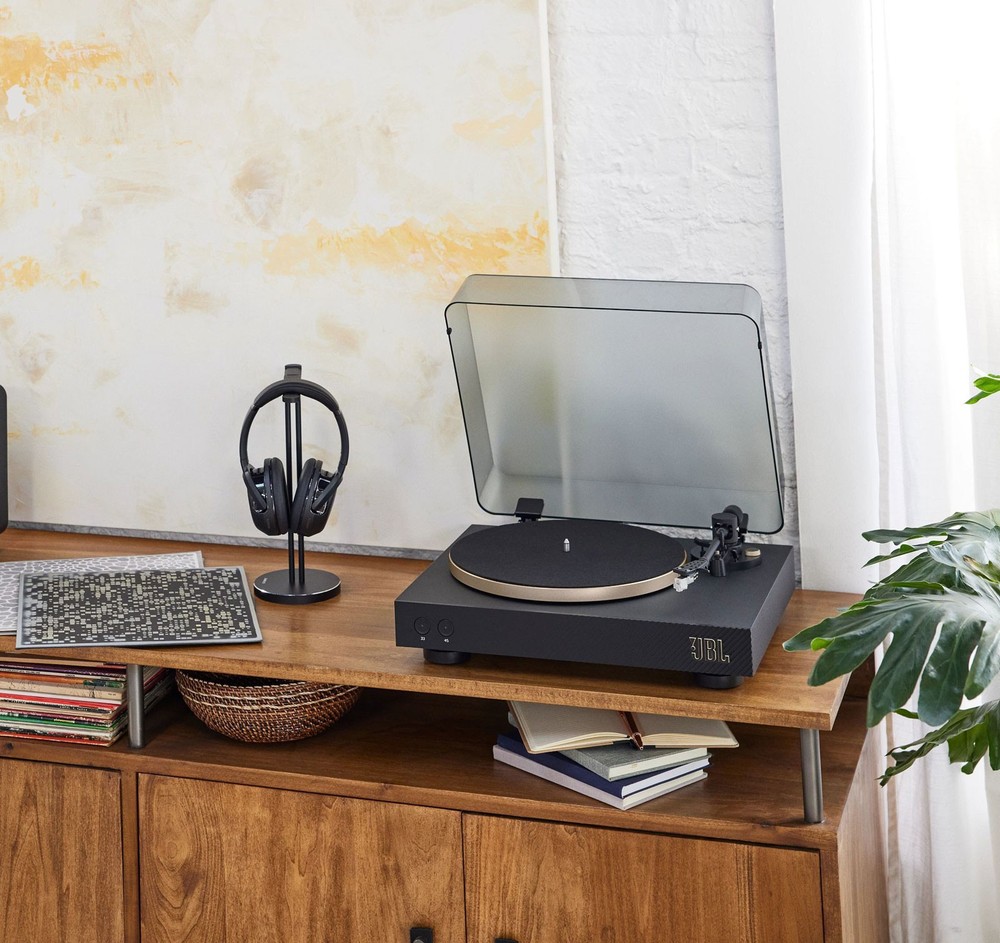 JBL Spinner BT Black Gold Turntable with Bluetooth