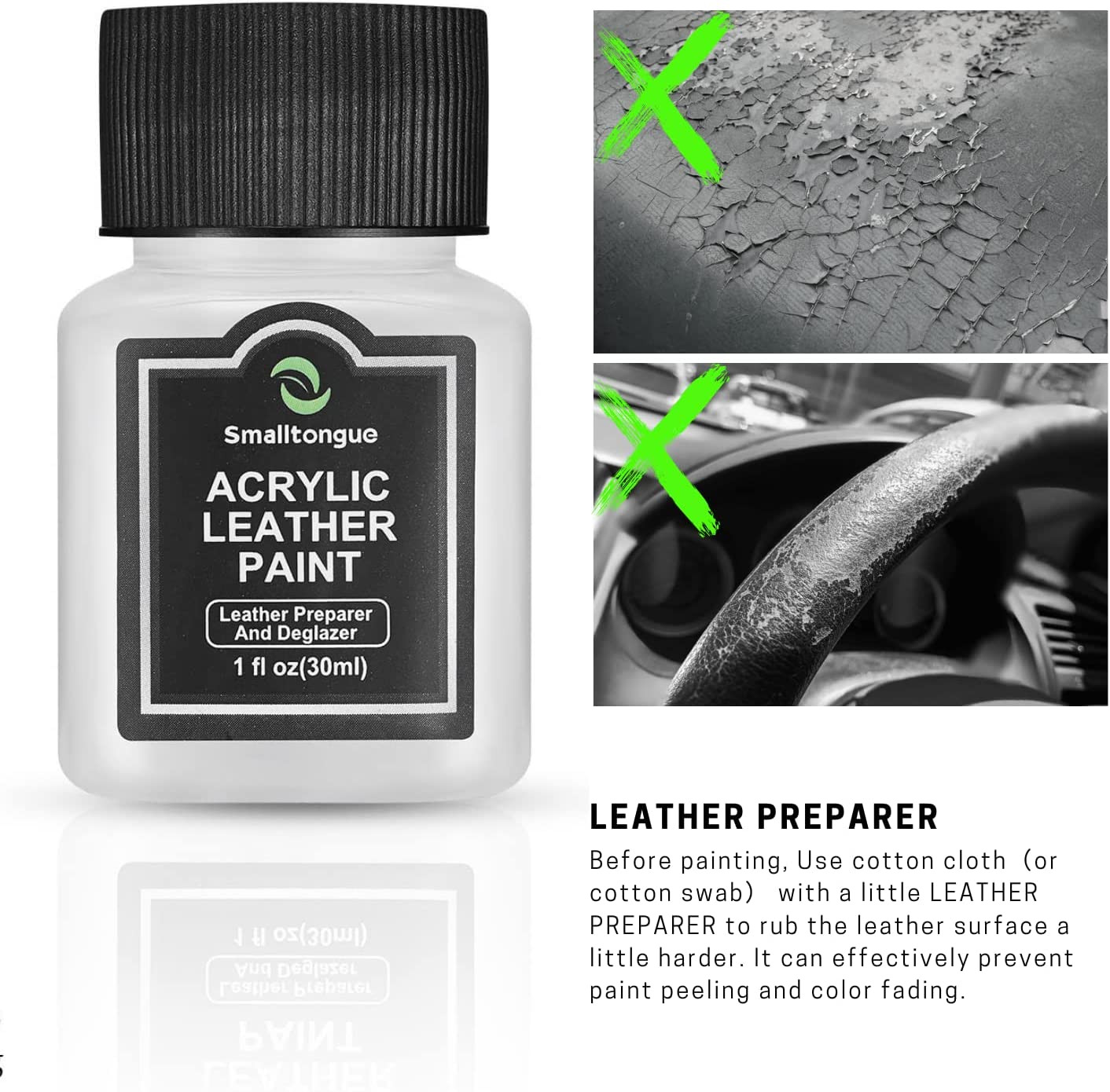 14 Original Colors Acrylic Leather Paint Kit for Shoes Sneaker Couches Bags New