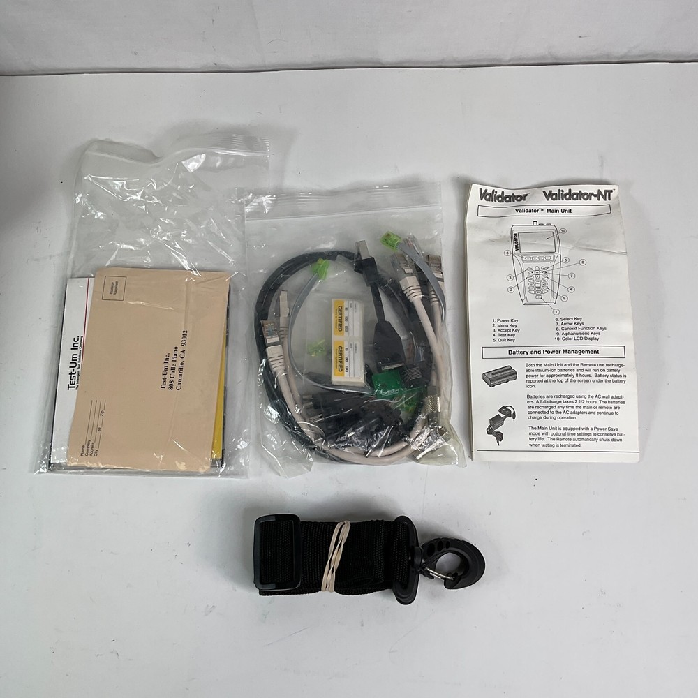 Test-Um Validator NT900 and Validator Remote NT93 Cable Tester with Carrying Bag