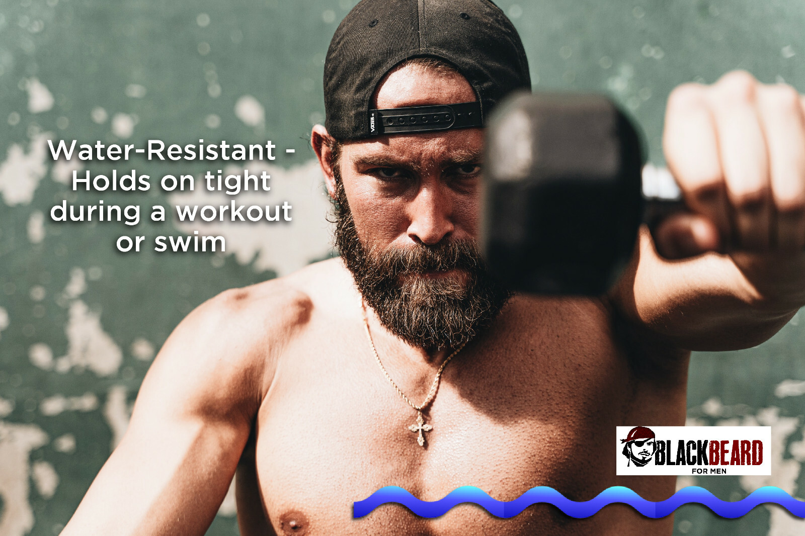 Blackbeard for Men Formula X Instant, Hypoallergenic Brush-On Beard Color, 1-pk