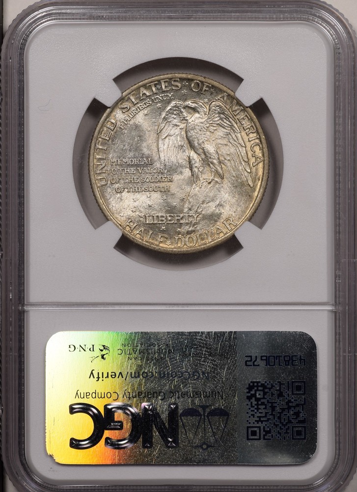 1925 50C Stone Mountain NGC MS66 Silver Commemorative