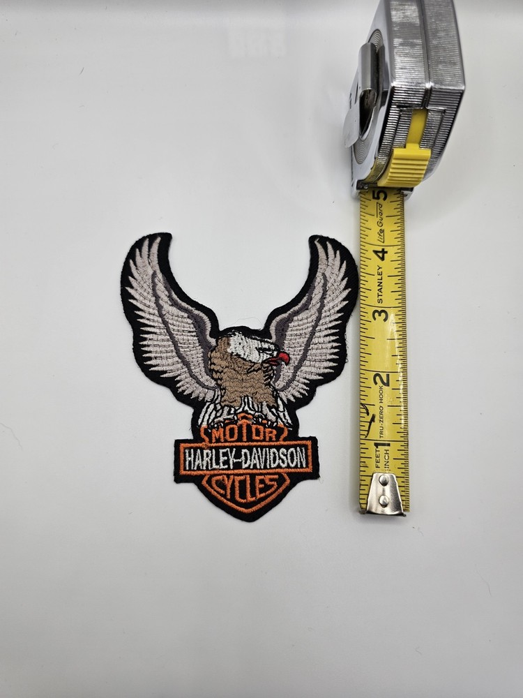 Vintage Harley Davidson Motorcycles Biker Patch 4" Patch Eagle