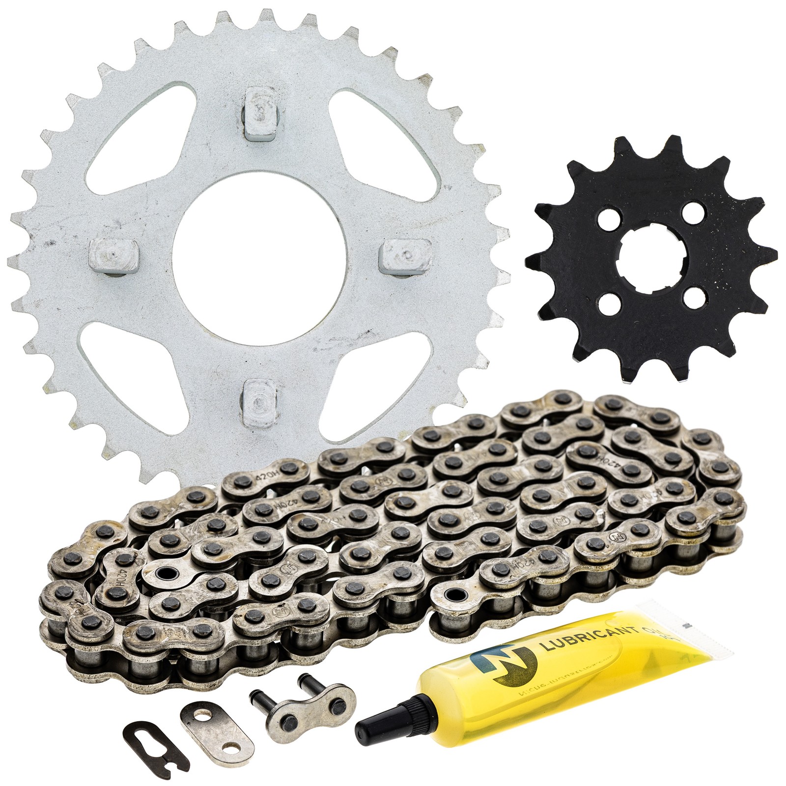Sprocket Chain Set for Honda ATC70 14/35 Tooth 420 Rear Front Combo Kit