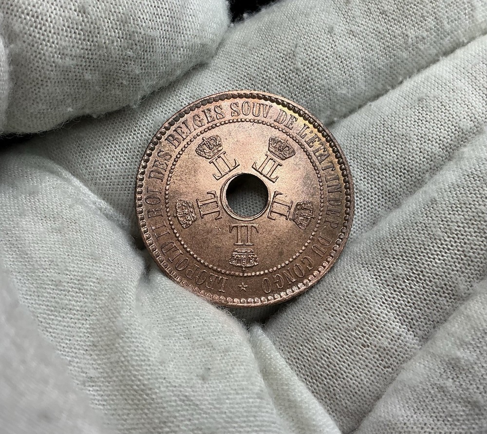 Congo Free State 1888 5 centimes KM3 Unc C315