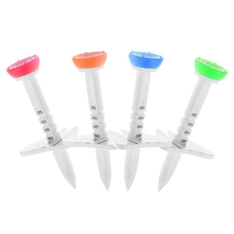 Adjustable Scale Golf Tees Rubber Tees Multicolor