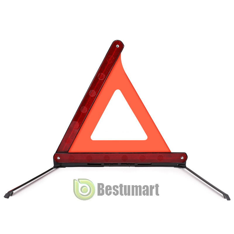 Emergency Warning Triangle DOT Approved Reflective Safety Roadside Kit for Car