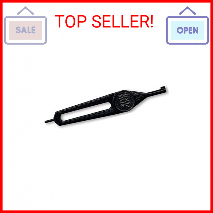 Zak Tool Super Flat Grip Universal Handcuff Key Solid Steel Black ZT25