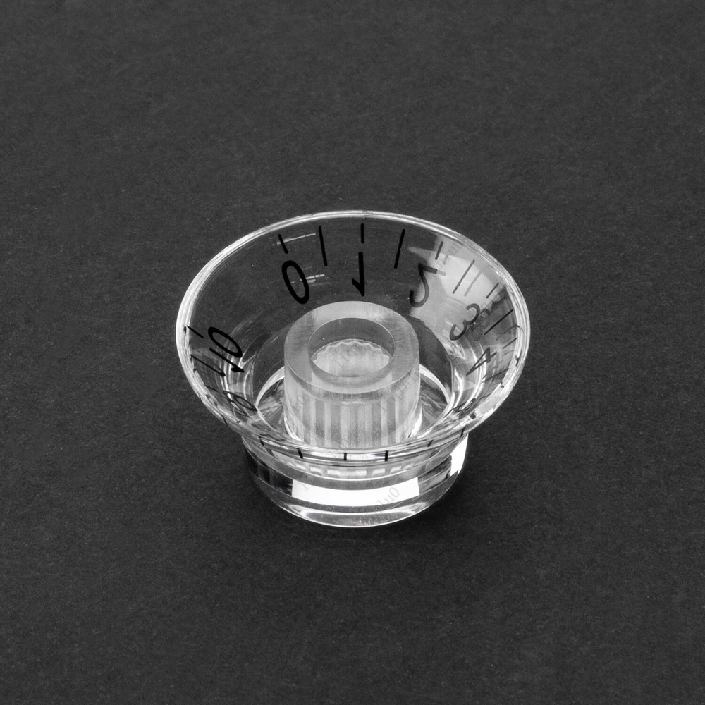 4 Pcs LP 50s Style Control Knobs Clear Speed Top Hat Bell Knobs For SG Les Paul