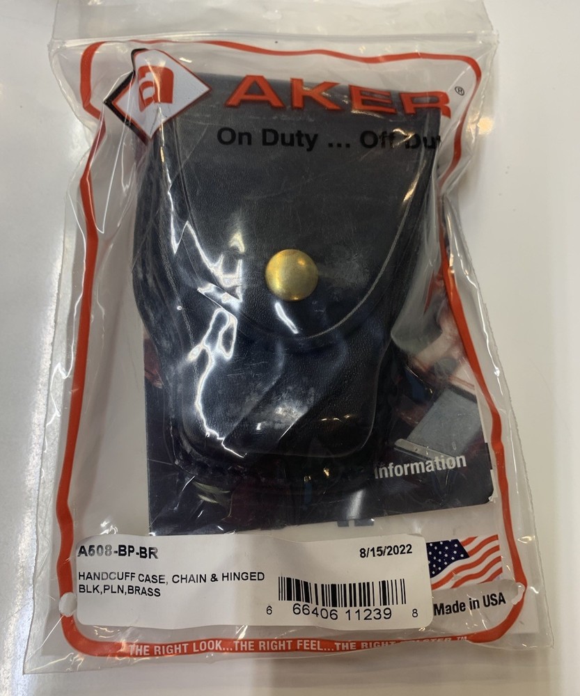 Aker Handcuff Case A508-BP-BR Black Plain