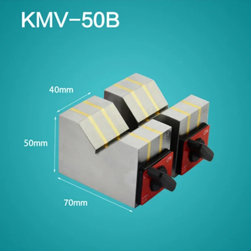 Double 50B Magnetic V-shaped Block Triangle Table Magnetic Table Scribing