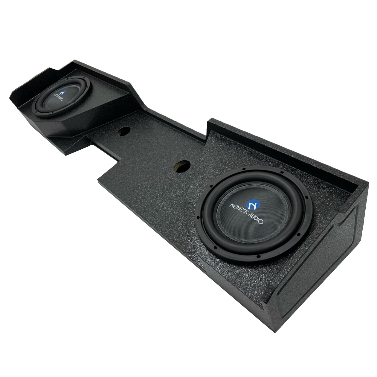 2007-2018 Chevy Silverado Double Cab Truck Dual 12" Sub Box Subwoofer Enclosure