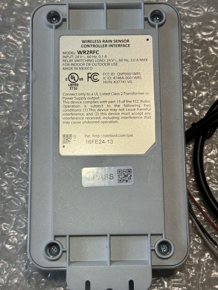 Rain Bird WR2-RFC Wireless Rain Freeze Sensor Receiver Only -CHA