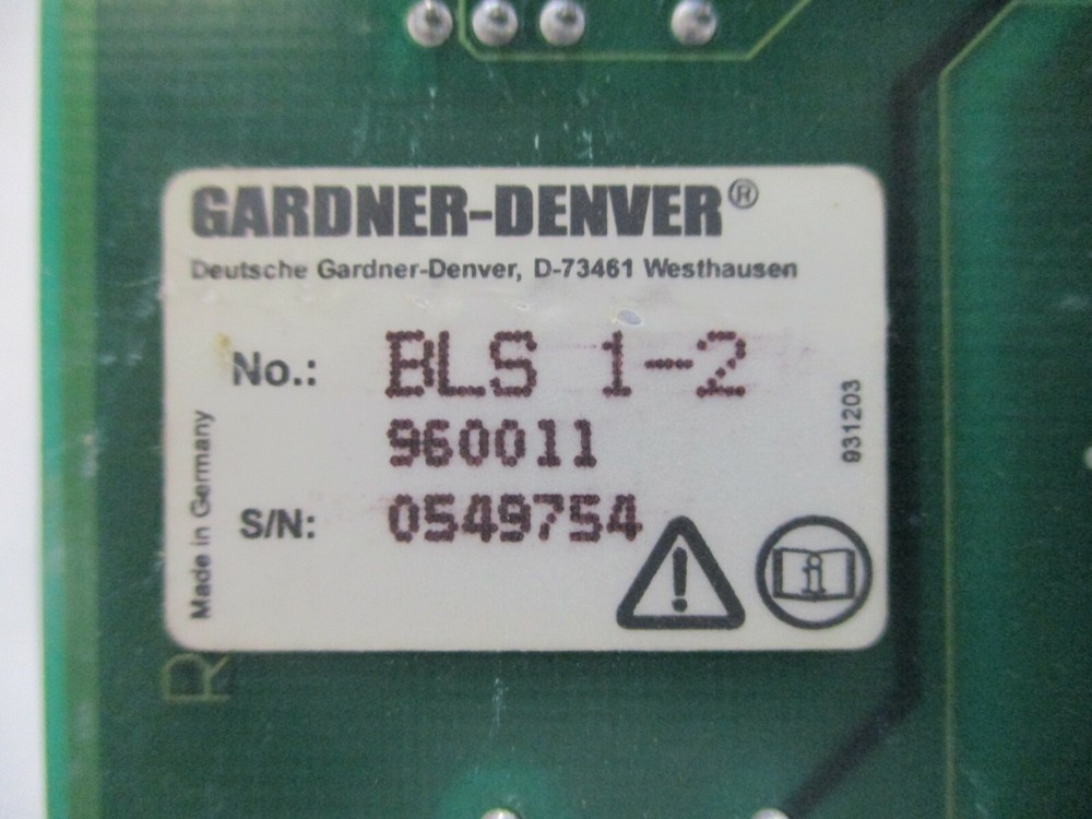 Gardner-Denver BLS1-2 Servo Controller Module DGD Cooper BLS12 BLS 1-2 Control G