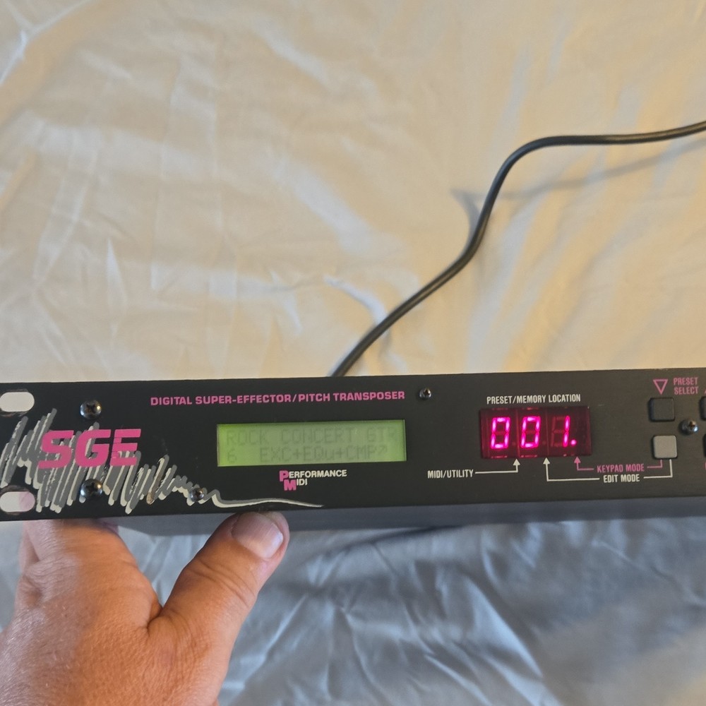 ART SGE Digital Multi-Effects Processor Rack Mount 2-Channel Pitch Transposer