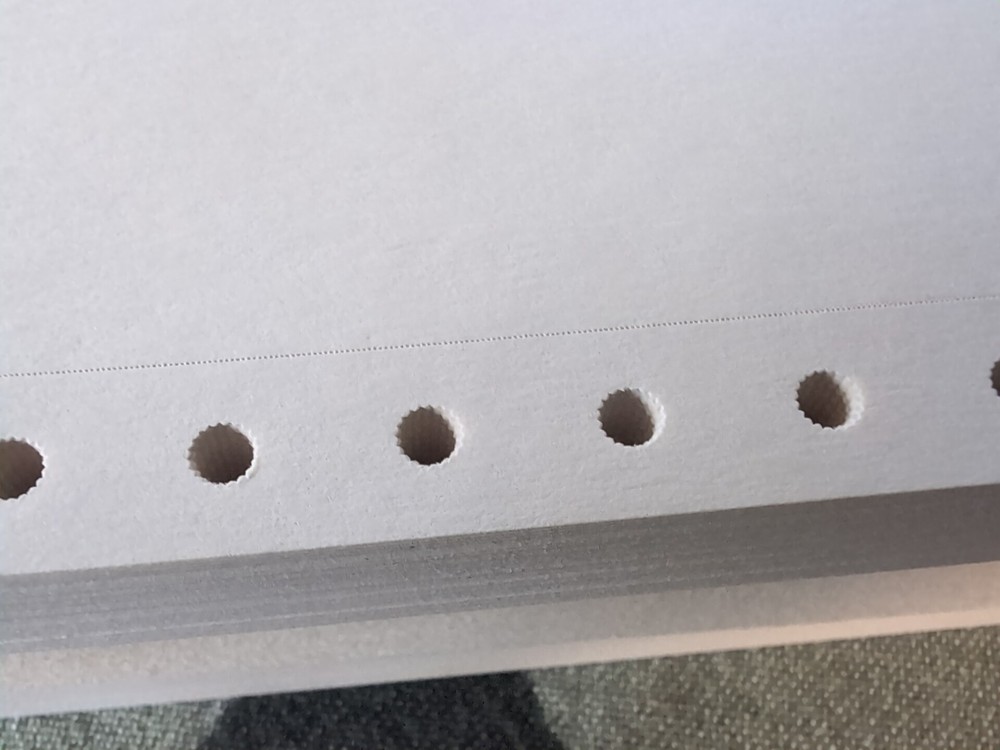 Continuous Dot Matrix Tractor Feed Printer Computer Paper 9.5"×11" & RARE