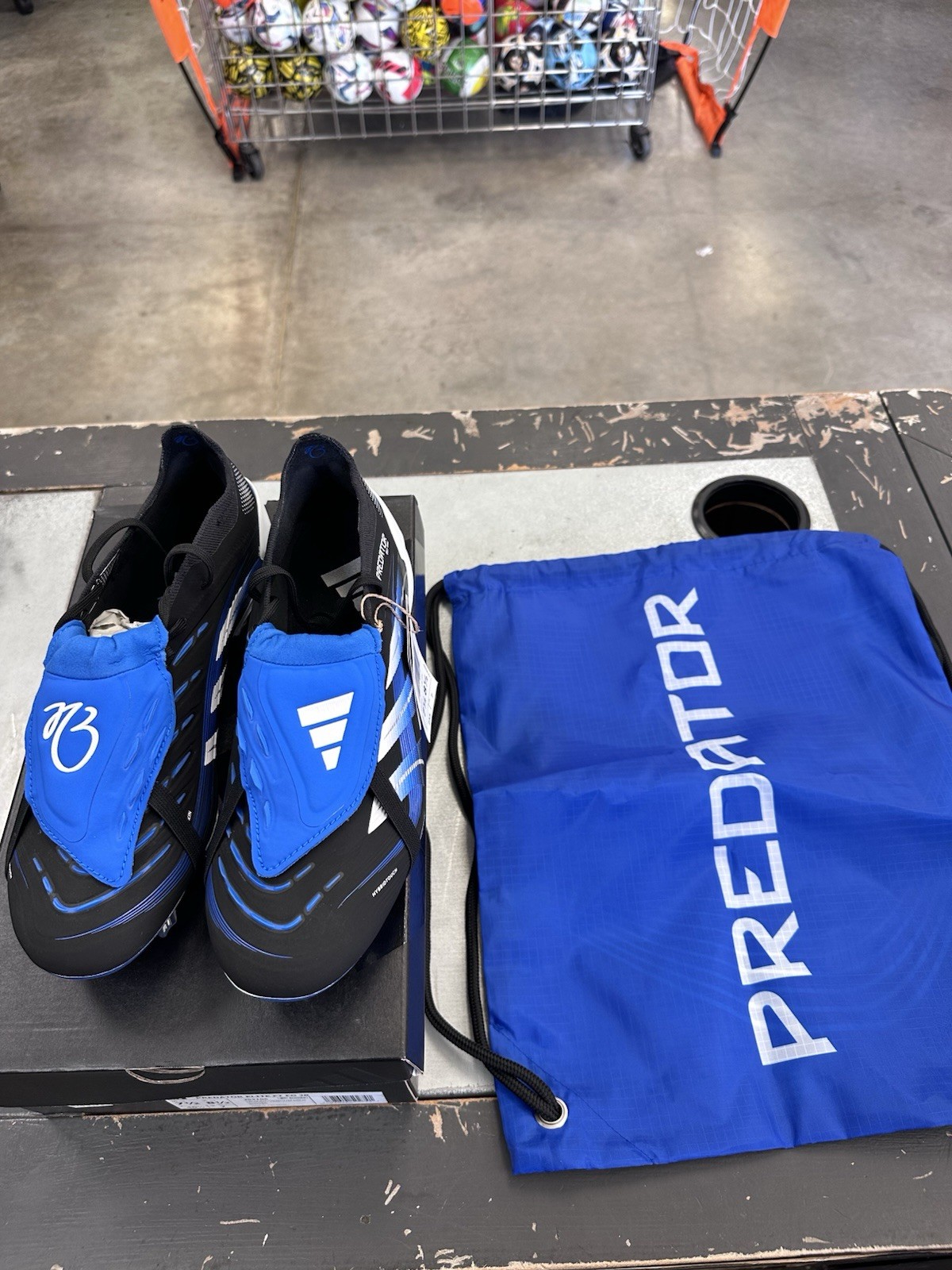 ADIDAS PREDATOR ELITE FT FG JUDE BELLINGHAM SIZE 7.5 BLACK WHITE BLUE JS3106