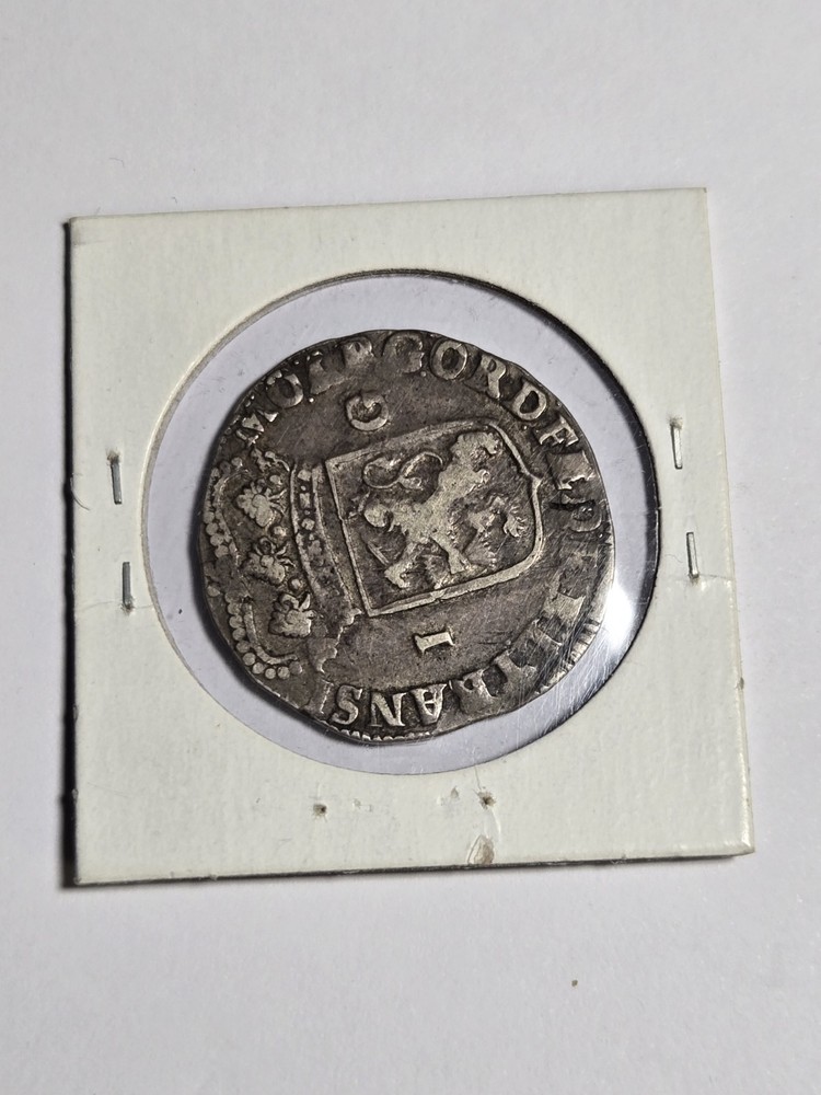 1719 1 Gulden , Netherlands ERROR ( ROTATED DIE ERROR )