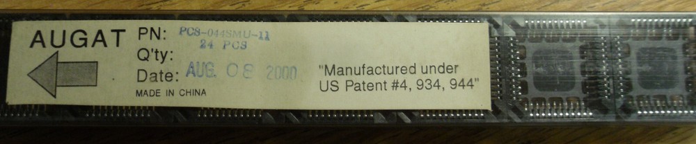 44 Pin PLCC Socket - Augat - Surface Mount - NEW PCS-044-SMU - TWO Pieces