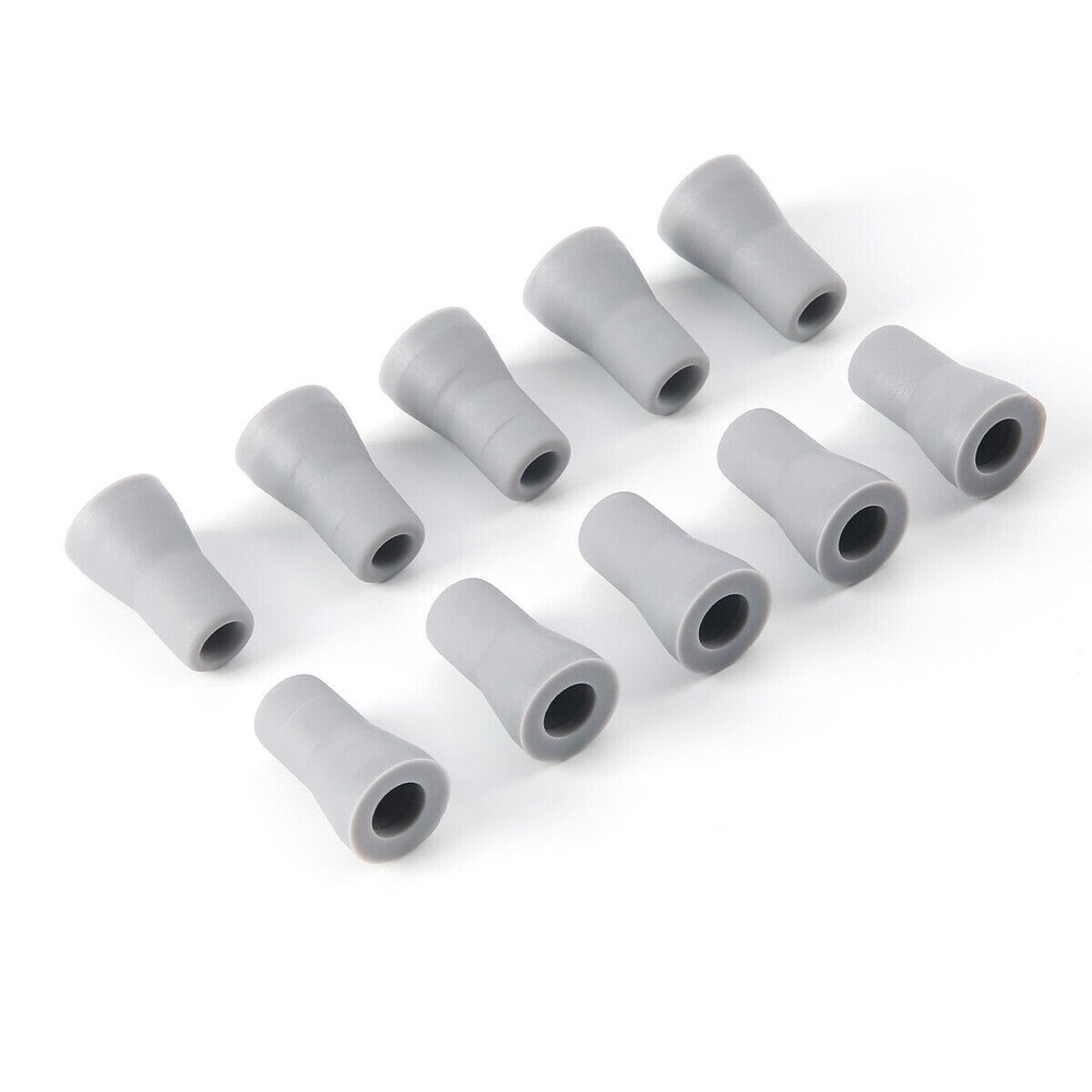 10 Pcs Dental Saliva Ejector Weak SE Suction Rubber Snap-on Adapter Replacement