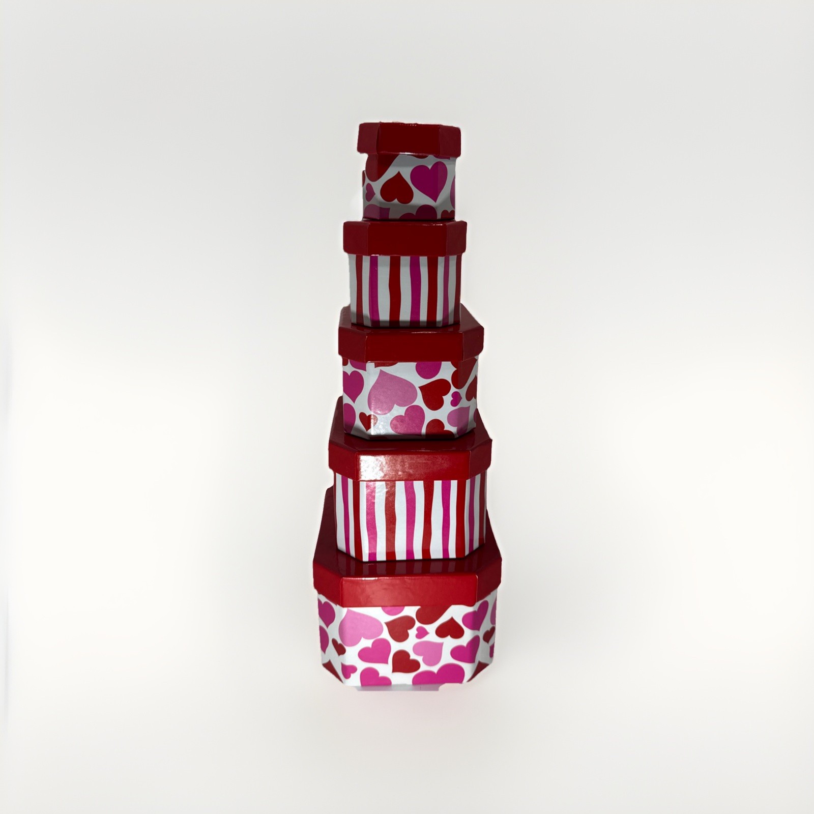 Valentines Day Nesting Gift Boxes Set Of 5